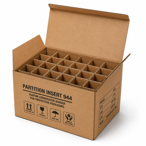 Custom Corrugated Cardboard Dividers Embossing Recycled Materials Gift <b>Box</b> Separators for Chocolate Lipstick Beer Packaging - Product Image 3