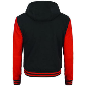 Chaqueta Varsity de Béisbol con Cuello Alto y Mangas de Algodón, con Logotipo Bordado Personalizado, Estilo Moderno y de Última Tendencia 2025, para Hombre y Mujer - Product Image 4