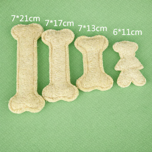 Juguete Natural de Lufa para Mascotas, Ecológico, para Perros y Gatos, Juguete Masticable para Limpiar los Dientes, en Forma de Hueso de Oso, Venta al por Mayor, ANGLE - Product Image 3