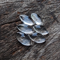 Pierre précieuse naturelle de haute qualité, cristal clair, taille cabochon, forme marquise, calibrée, en vrac, pour la fabrication de bijoux, vente en gros