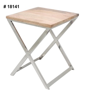 2024Table métal jambe côté Table basse dessus côté chevet armoire Table ronde moderne minimaliste salon table en bois - Product Image 5