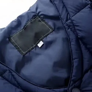 Gilet matelassé sans manches pour homme ASTURBAN WEAR, col en V, bleu marine, poche zippée, imperméable, réversible, vêtement d'extérieur décontracté d'hiver, couleur unie - Product Image 5