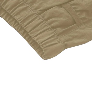 กางเกงขาสั้นผ้าฝ้ายเนื้อแข็งลำลองสำหรับผู้ชายใส่ในฤดูร้อนระบายอากาศได้พลัสไซส์พร้อมเชือกผูกเอวยางยืดและกระเป๋า - Product Image 4