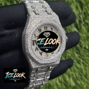 Reloj Mecánico de Pulsera con Esfera Plateada y Circonitas Cúbicas, Caja Cuadrada con Incrustaciones de Diamantes, Joyería de Regalo - Product Image 5