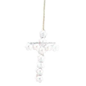 Article décoratif suspendu en fer avec revêtement en poudre blanche fini pour la décoration de la maison et autres décorations de Noël - Product Image 3