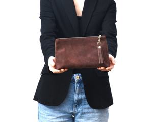 Bolsa de maquillaje compacta Vintage para mujer, bolsa de cosméticos de viaje práctica, impermeable, de cuero PU, con cierre de cremallera, regalo de dama de honor, bolsa de lavado, Estilo Vintage, para uso en el hogar, para regalo - Product Image 4