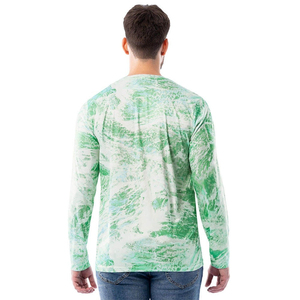 T-shirt camouflage à manches longues pour homme, coupe ample, pour la chasse et la randonnée, avec demi-fermeture éclair - Product Image 2