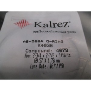 Kalrez AS-568A O-RING K #   039, COMPOUND 4079, 113912 - Équipements et pièces semi-conductrices d'occasion fiables à l'échelle mondiale - Product Image 1