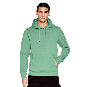 Sweat-shirt à capuche décontracté pour homme avec empiècements raglan, manches longues, épaules contrastées, poche avant, style streetwear - Product Image 1