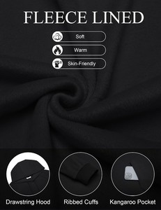 New Arrival Mens Regular Fit Winter Hooded Sweatshirt Long Sleeve Warm Eco-Friendly Pullover <b>Hoodie</b> Casual Fashion Factory - Product Image 5
