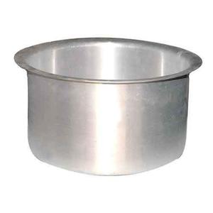 Classic Pure Aluminum Patila with Metal Lid (Silver) 10L <b>Induction</b> Base Eco-Friendly Polished Interior <b>Cookware</b> <b>Set</b> - Product Image 1