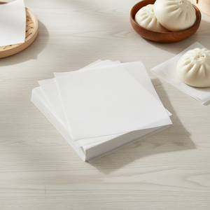 กระดาษนึ่งอาหารเกรดอาหาร ขนาด 10 x 10 ซม. 50 แผ่น เหมาะสำหรับซาลาเปา เกี๊ยว และขนมอบอื่นๆ - Product Image 2
