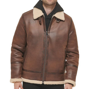 Nouvelle Arrivée 2026 – Blouson en Cuir et Fausse Fourrure Chaud pour Homme – Vêtement Décontracté d'Hiver pour l'Extérieur et la Mode - Product Image 1