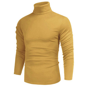 Camiseta de Cuello Alto para Hombre, Tela Elástica de Algodón, Talla Personalizada, Corte Ajustado, Precio Directo de Fábrica OEM ODM, MOQ Bajo, Envío a Todo el Mundo - Product Image 6