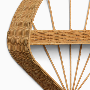 Custom Seashell Shape Rattan <b>wall</b>-mounted shelf for kids Room Wicker Display <b>Storage</b> Organizer Floating <b>Wall</b> <b>Hanging</b> Rack Brands - Product Image 3