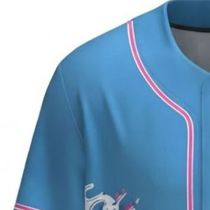 เสื้อเบสบอลผู้ชายแบบสั่งทำพิเศษ แขนสั้นติดกระดุมทั้งตัว ชุดกีฬาแห้งเร็ว สำหรับเบสบอล ซอฟต์บอล และการฝึกซ้อม - Product Image 5