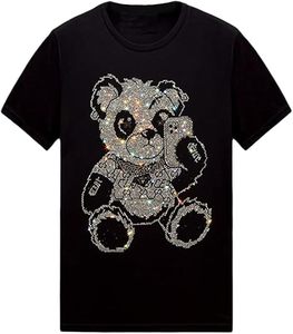 Camiseta Oversize de Algodón 100% para Hombre, Tendencia 2026, al por Mayor, Transpirable, Tallas Grandes, con Lavado Ácido y Calaveras de Diamantes de Imitación, Estilo Casual - Product Image 5