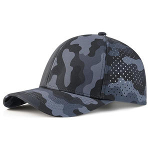 Gorra de Béisbol Deportiva de Secado Rápido para Hombre, Ligera, con Malla Cortada a Láser, Transpirable, con Visera Curva, Ajustable, Personalizable, para Actividades al Aire Libre - Product Image 1