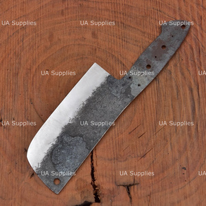 Cuchillo de Carnicero Forjado con Hoja en Bruto de Acero de Alto Carbono, Cuchillo de Chef Tipo Cleaver con Punta Caída de 11 Pulgadas, Listo para Instalar el Mango - Product Image 3