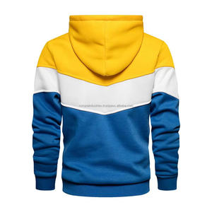 เสื้อฮู้ดดี้ผู้ชาย JWIN ดีไซน์ใหม่ ทรงโอเวอร์ไซส์ ปักลาย ผ้าฝ้ายฟลีซ 100% สีกรมท่าล้วน น้ำหนัก 350 กรัม เหมาะสำหรับฤดูหนาว - Product Image 4