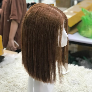 วิกผมแท้จากเวียดนามวิกผมด้านหน้าทำจากลูกไม้ย้อมสีผมทอแบบตรงสองชั้นสีน้ำตาลเรมี่ - Product Image 6