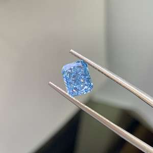Diamant de laboratoire bleu intense taille radiant 1,60 ct certifié IGI, pureté VV1, fantaisie, en vrac, pour bijoux - Vente en gros - Product Image 2