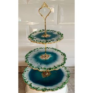 ขาตั้งเค้กเรซิ่นทันสมัยสำหรับการเสิร์ฟอย่างมีระดับ ชุดอุปกรณ์ตกแต่งเค้ก - Product Image 1