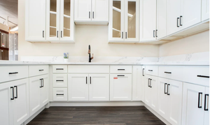 Gabinete de Cocina Moderno de Madera Sólida con Tres Cajones, Estilo Shaker Blanco, Delgado, Listo para Armar, 3DB12 - Product Image 6