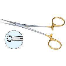 Pinzas de vasectomía con anillo de 14 cm, pinzas quirúrgicas con mecanismo de bloqueo de trinquete, mango de acero inoxidable, agarre manual reutilizable, aplicación ORL, clase quirúrgica - Product Image 3
