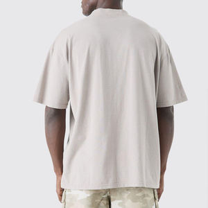 T-shirt pour homme de qualité supérieure en 100 % coton, coupe ample à épaules tombantes, manches courtes et col rond - Product Image 3