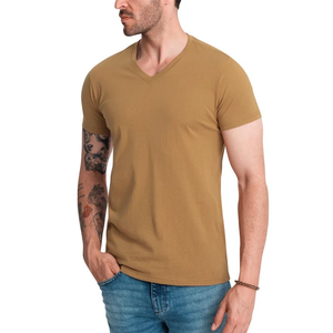 Camiseta de la mejor calidad para hombre, ropa para hombre a precios de mayorista, 100% algodón, negra, lisa, sólida, sin estampado. - Product Image 2