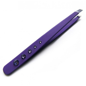 Pinzas Profesionales para Cejas con Punta Inclinada, Chapadas en Oro, Acabado Espejo de Alta Calidad, Logotipo Personalizado, Pinzas Royal Sostenibles - Product Image 1