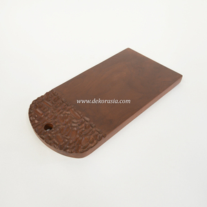 Planche à découper en teck moderne et écologique, durable et élégante, pour hacher, trancher, servir, passe au lave-vaisselle - Product Image 2
