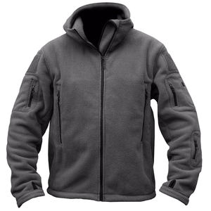 Custom Design <b>Men's</b> Fleece Zipper <b>Jackets</b> Tactical Sport <b>Warm</b> Fleece Hoodie Outdoor Windproof <b>Warm</b> Winter Coats Workwear Hoodie - Product Image 4