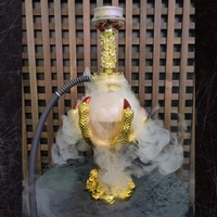 Ensemble de chicha unique en résine avec base en verre boule de cristal, style russe, pour collection ou cadeau