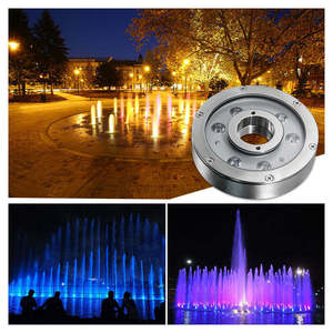 IP68 Waterproof 12V 48W LED Fountain <b>Light</b> RGB Landscape Spotlight 160mm Stainless Steel Ra90 6000K Daylight <b>Pond</b> Garden - Product Image 6