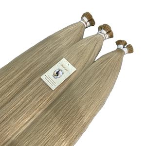 ผมหางม้า100% สไตล์อินสตาแกรม1G,ส่วนต่อผมมนุษย์ต่อสายสีบลอนด์เคราตินหนังกำพร้า Pre-Bonded I Tip - Product Image 1