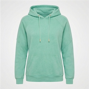 Sweat à capuche léger pour femme en tissu délavé à l'acide, 100 % original, à manches longues, pour l'hiver et l'automne - Product Image 1