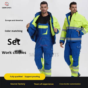 Pantalon de travail personnalisé avec logo, multi-poches, imperméable, haute visibilité, réfléchissant, de sécurité et de protection - Product Image 2