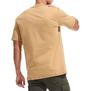 เสื้อยืดคุณภาพสูง 100% ผ้าฝ้ายเนื้อหนา หรูหรา สำหรับผู้ชาย สกรีนโลโก้ได้ตามต้องการ ทรงบ็อกซี่ เสื้อยืดเปล่าทรงโอเวอร์ไซส์ เสื้อยืดผู้ชาย - Product Image 6