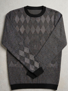 T-shirt à manches longues rayé pour homme – Mélange de coton de qualité supérieure, col rond, vêtement décontracté pour un confort quotidien - Product Image 3