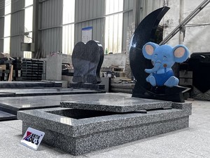 Lápida conmemorativa de diseño americano moderno New Grandee Black y G688 Monumentos de granito Baby Tombstone Precios para cementerio - Product Image 2