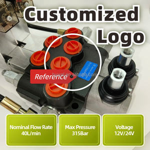 Vanne de commande directionnelle électro-hydraulique P40 manuelle hydraulique électronique pour tracteur 12V - Product Image 3