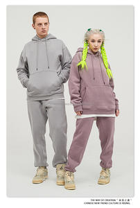 Sweat-shirt à capuche unisexe de marque tendance, automne-hiver, 330g, surdimensionné, couleur unie, polaire, Pakistan - Product Image 2