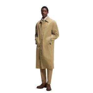 Manteau Trench Mi-Long pour Homme Nouvelle Collection Automne 2026 Marque Tendance Vêtement Décontracté Respirant Écologique 100% Coton - Product Image 1