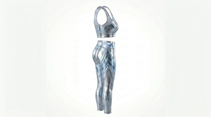 Conjuntos de Yoga para Mujer, Tendencia Actual, Diseño a Cuadros, Transpirables, de Secado Rápido, Ligeros, 2 Piezas, Ropa Deportiva para Fitness - Product Image 4