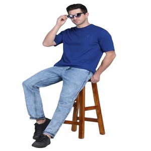 Camiseta de cuello redondo para hombre, ropa de calle, venta al por mayor, algodón polivinílico en diferentes métodos de impresión y material en stock para la venta - Product Image 2