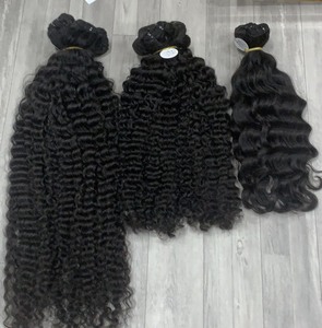 Birmano Pelo Rizado sin procesar humano profundo sin procesar rizado birmano rizado del pelo humano del pelo virginal de la extensión del pelo - Product Image 1