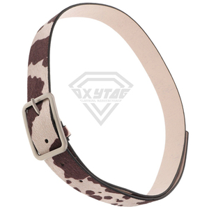 Premium Custom <b>Cow</b> Print Leather Belt For Men Women Luxury Animal Pattern Hair On Hide Waistband High Quality Wholesale Factory - Product Image 6