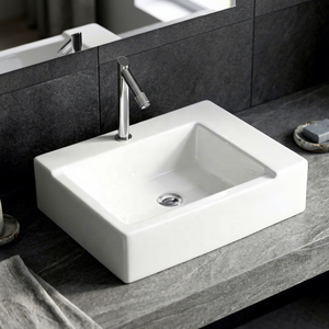 Vistaar High Quality Ceramic <b>Table</b> Top Wash Basin Modern Designer Sanitary Ware For Hospital Mall Villa Project Export - Product Image 6